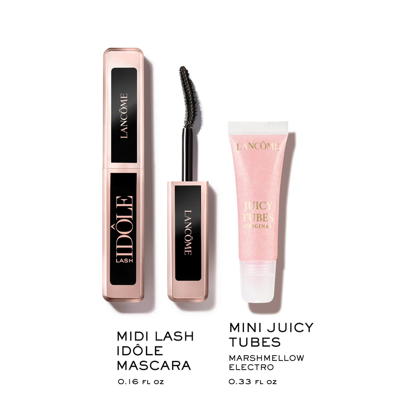 Mini Juicy Tubes Lip Gloss and Travel Size Lash Idôle Mascara Duo