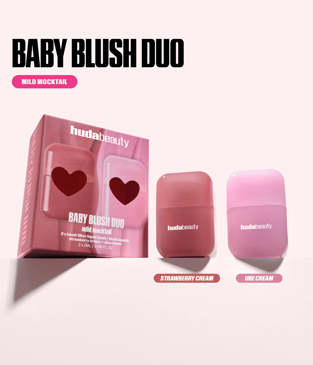 BABY BLUSH MILD MOCKTAIL DUO KIT- Strawberry Cream & Ube Cream