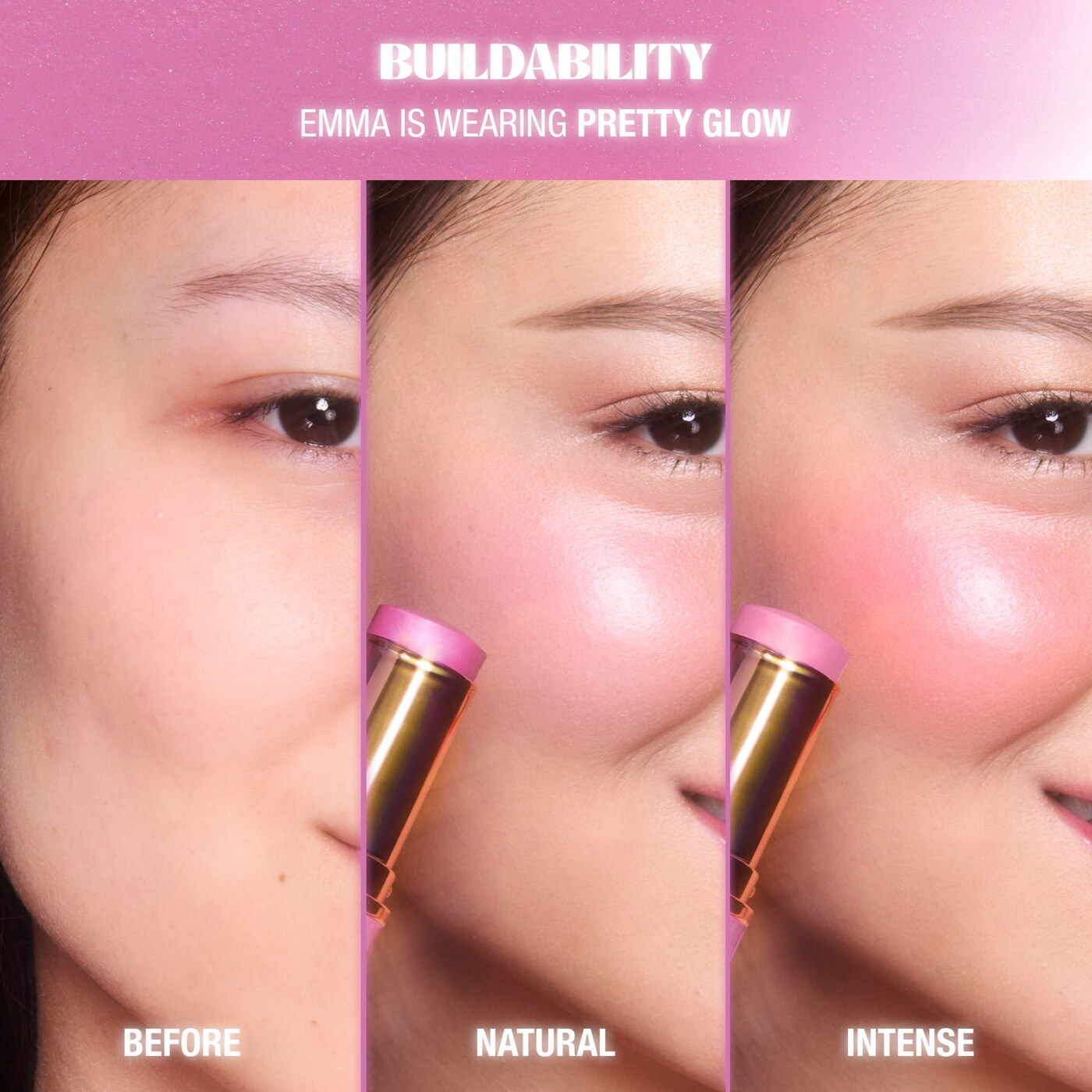 Mini Unreal Lip + Cheek Glow Blush Stick with Hyaluronic Acid