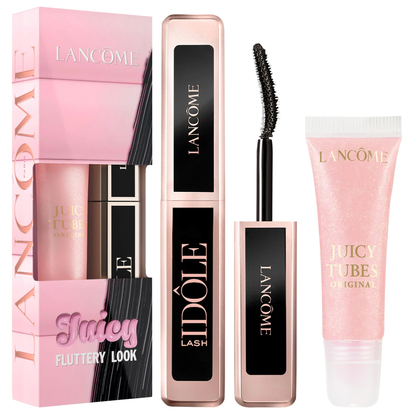 Mini Juicy Tubes Lip Gloss and Travel Size Lash Idôle Mascara Duo