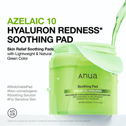 Azelaic 10 Hyaluron Redness Soothing Pad 230ml
