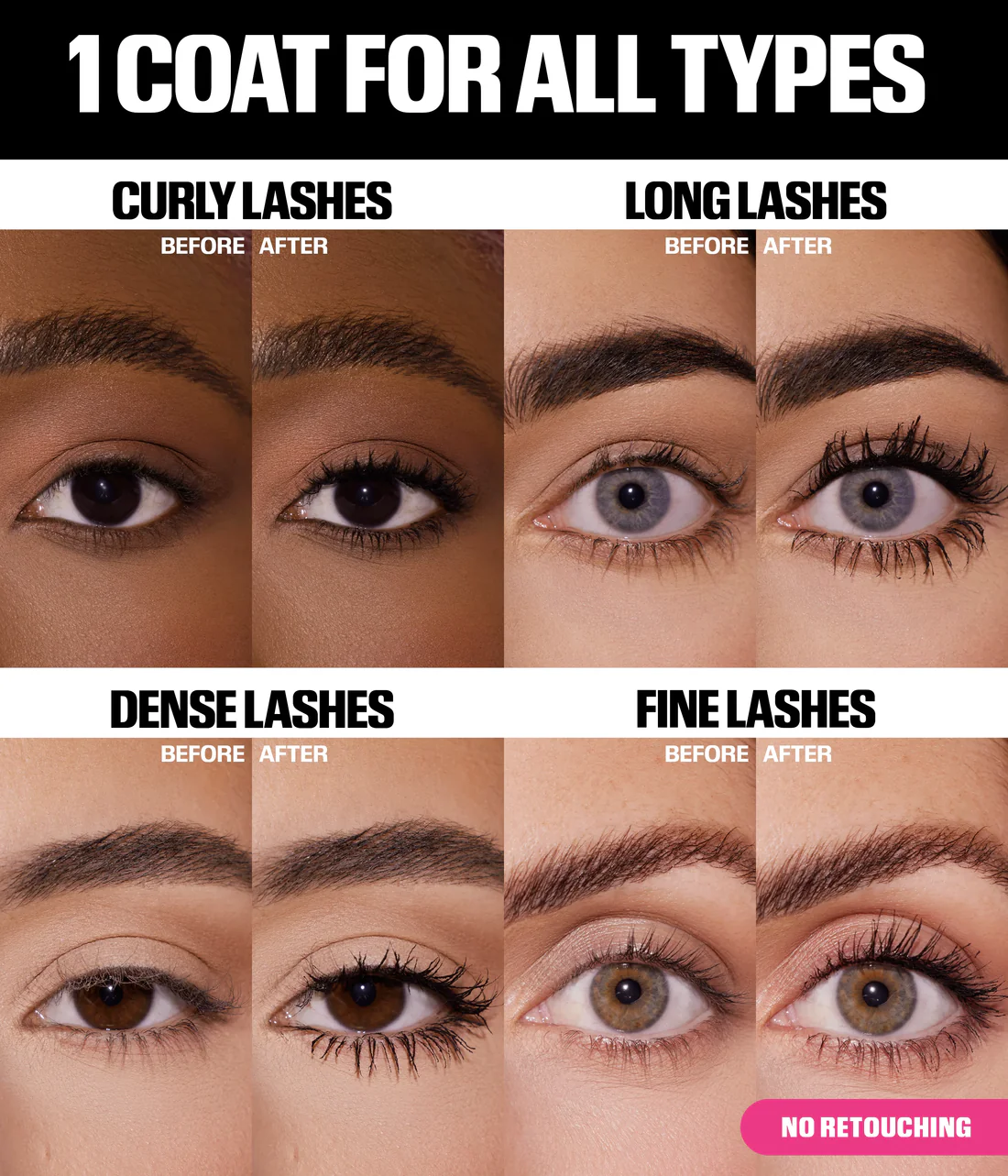 1 COAT WOW! EXTRA VOLUMIZING AND LIFTING MASCARA