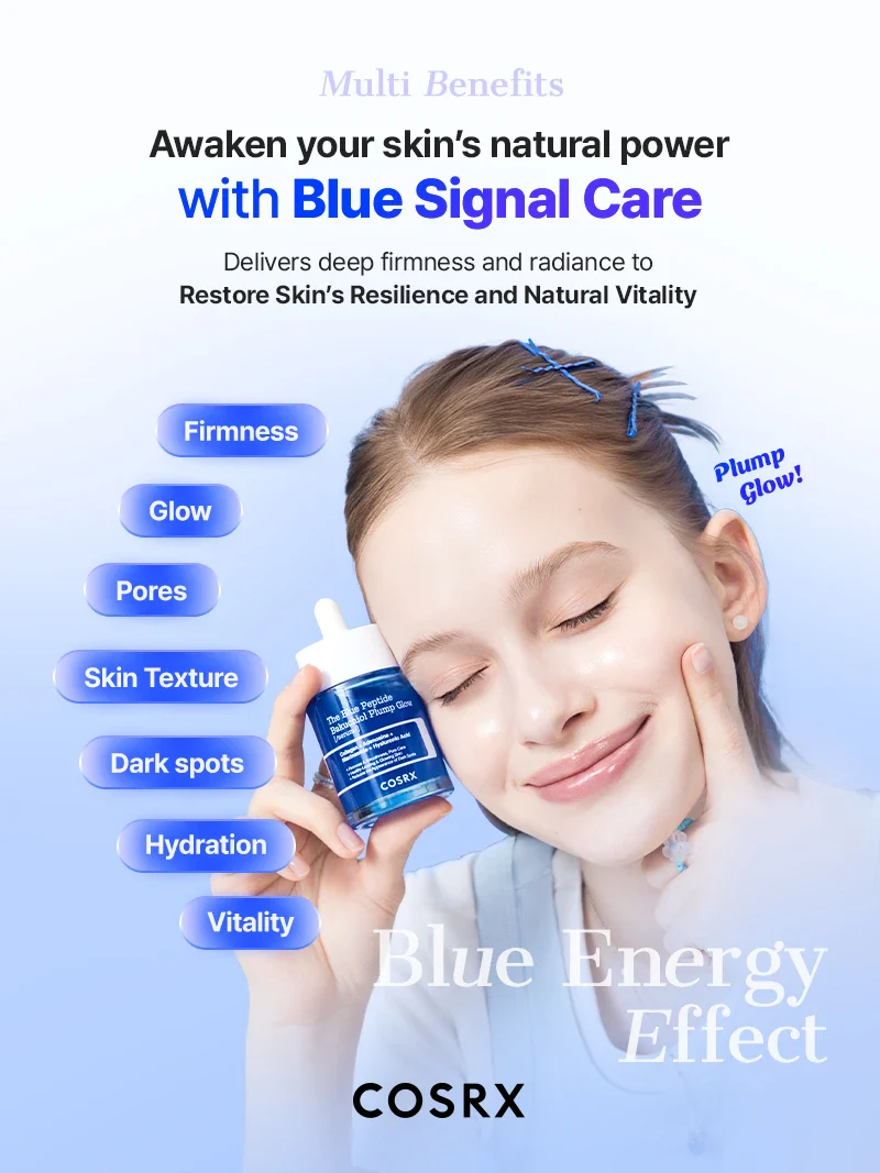 The Blue Peptide Bakuchiol Plump Glow Serum