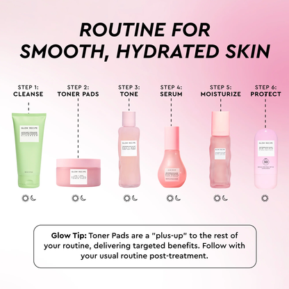 LHA + AHA Korean Watermelon Toner Pads
