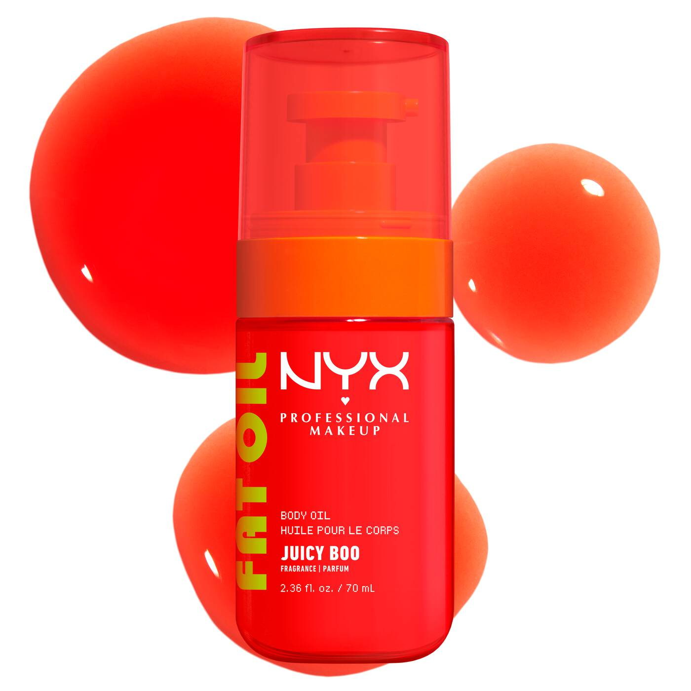 NYX-Fat Oil Body Oil Juicy Boo Clementine & Mango Scent Body Oil with a tinted brightening finish