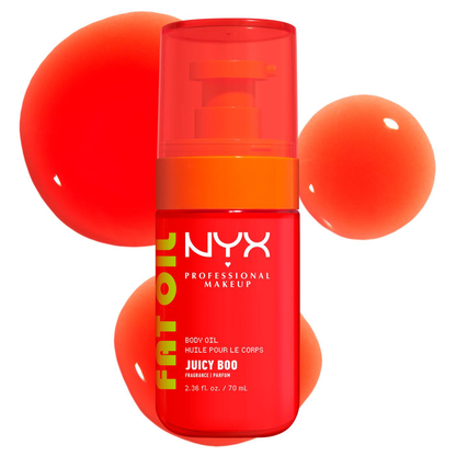 NYX-Fat Oil Body Oil Juicy Boo Clementine & Mango Scent Body Oil with a tinted brightening finish