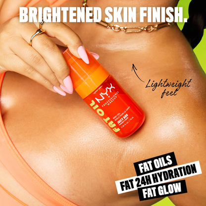 NYX-Fat Oil Body Oil Juicy Boo Clementine & Mango Scent Body Oil with a tinted brightening finish