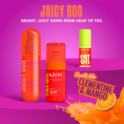 NYX-Fat Oil Body Oil Juicy Boo Clementine & Mango Scent Body Oil with a tinted brightening finish
