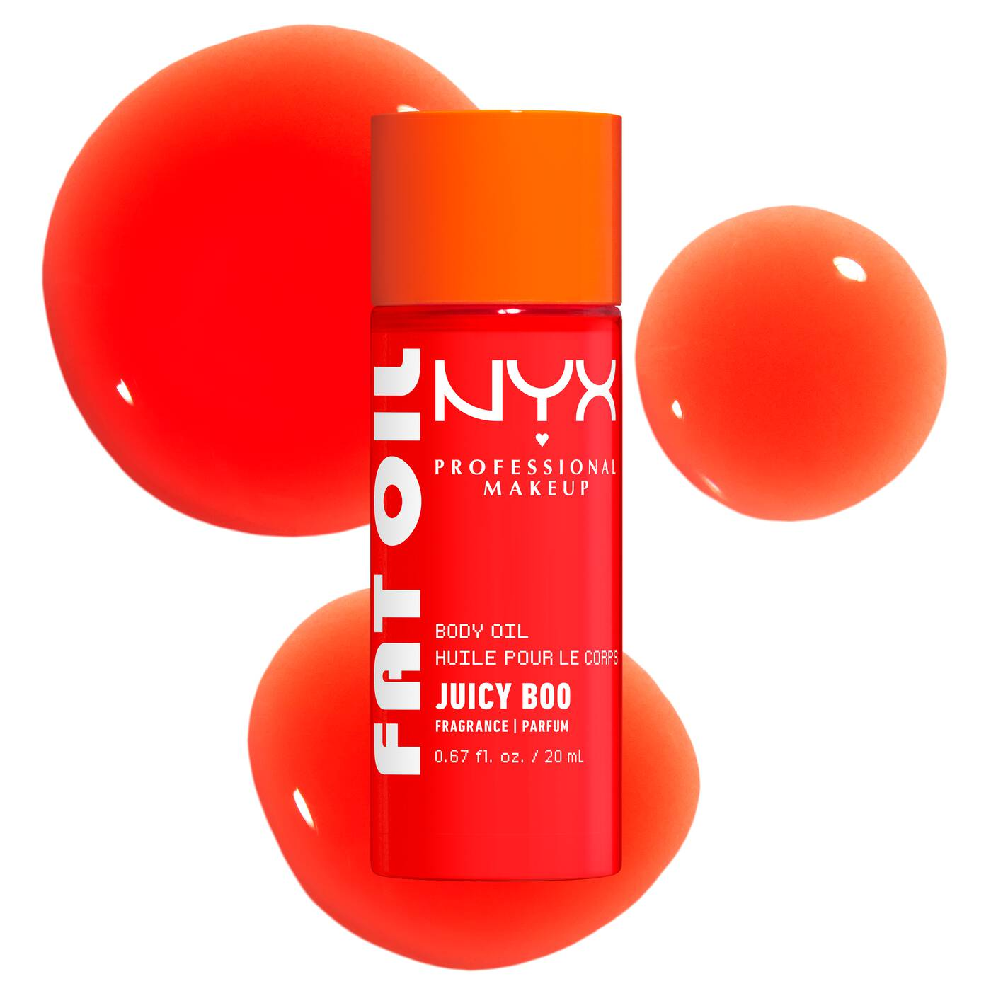 NYX-Fat Oil Body Oil Juicy Boo Clementine & Mango Scent Body Oil with a tinted brightening finish