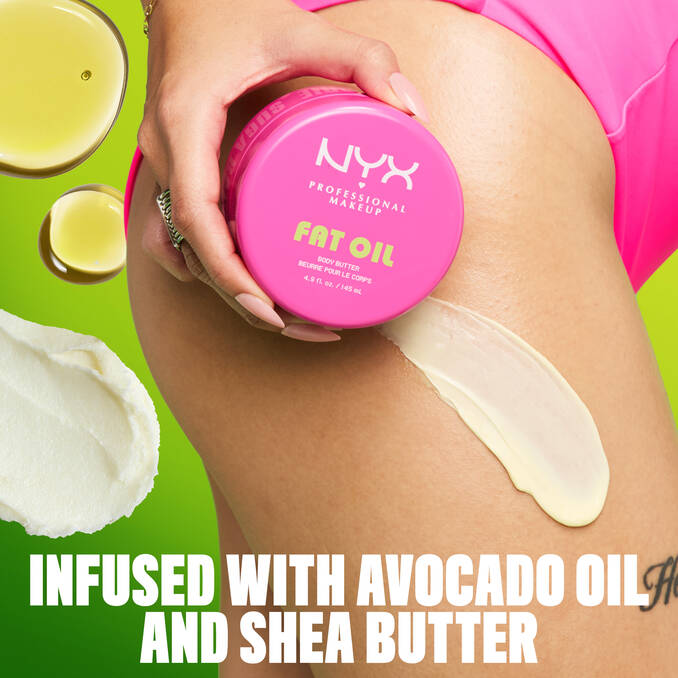 NYX-FAT OIL BODY BUTTER SUGA BADDIE Ultra-hydrating, whipped vanilla body butter