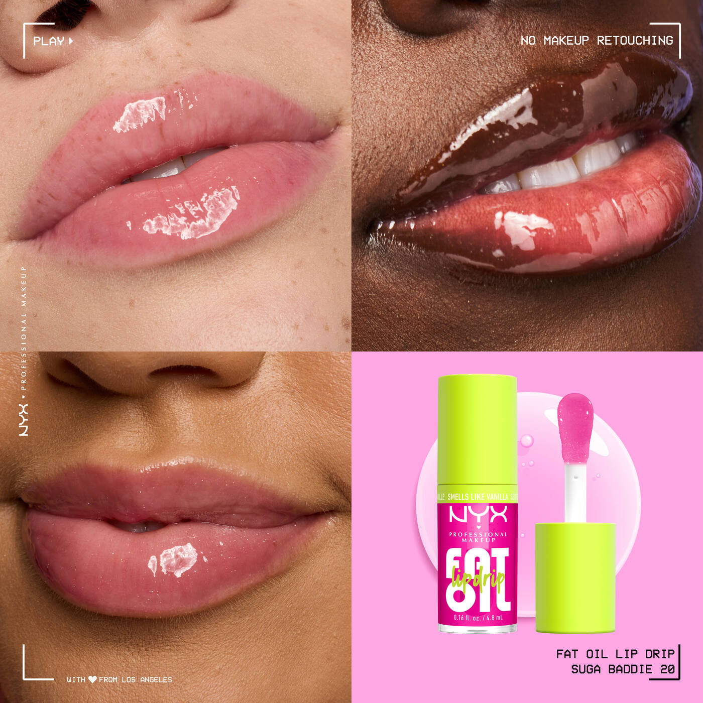 NYX-FAT OIL LIP & BODY KIT SUGA BADDIE 3-piece vanilla body care set for baddies on the go