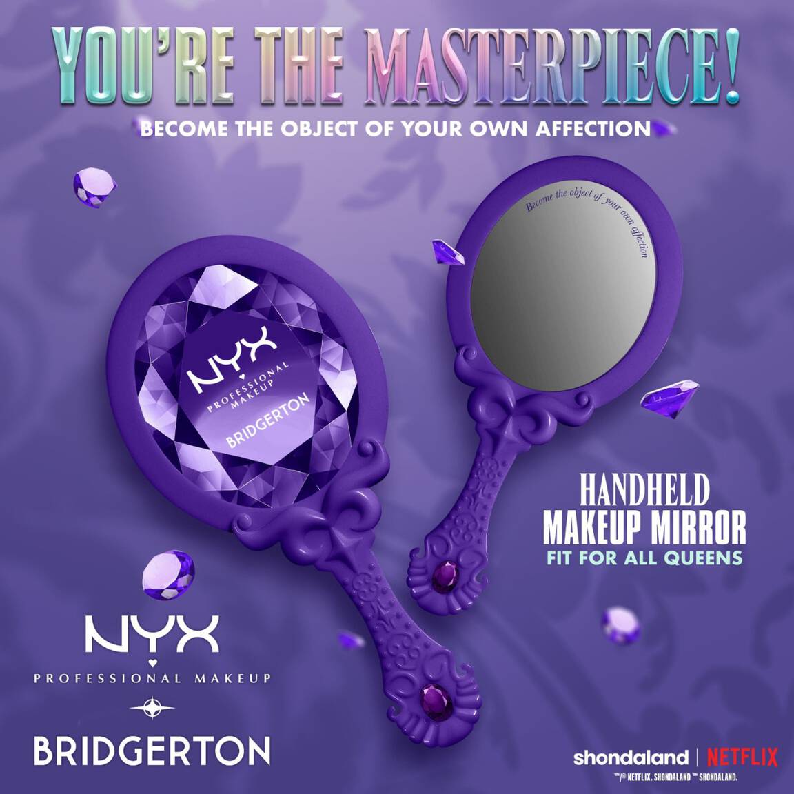 Nyx-Bridgerton Royal Reflections Handheld Mirror