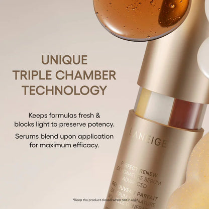 LANEIGE 
Perfect Renew 3x Signature Serum Advanced for Anti-Aging, Firming & Lifting