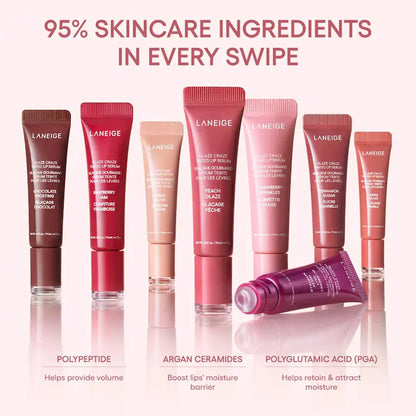 LANEIGE  Glaze Craze Tinted Polypeptide Lip Serum Treatment