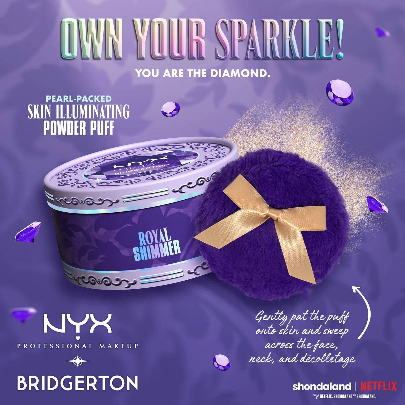 NYX-Bridgerton Royal Shimmer Skin Illuminating Puff