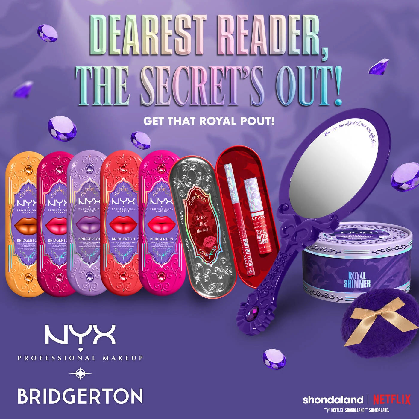 NYX-Bridgerton Royal Treasures 2-Piece Lip Kit