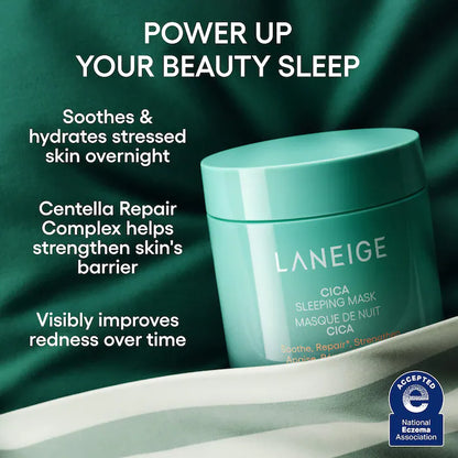 LANEIGE Cica Sleeping Mask for Soothing Relief with Centella Asiatica