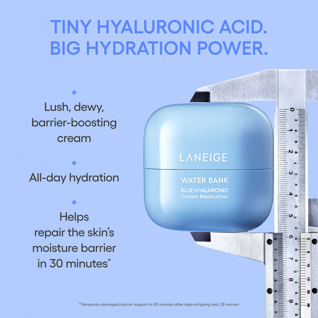 LANEIGE  Water Bank Blue Hyaluronic Cream Moisturizer for Moisture Barrier Repair