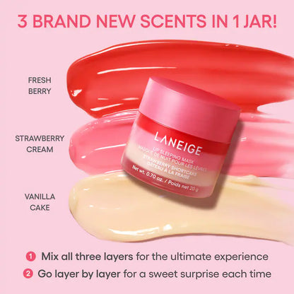 LANEIGE  Berry Sweet Lip Treatment Minis Trio Set-Limited Edition