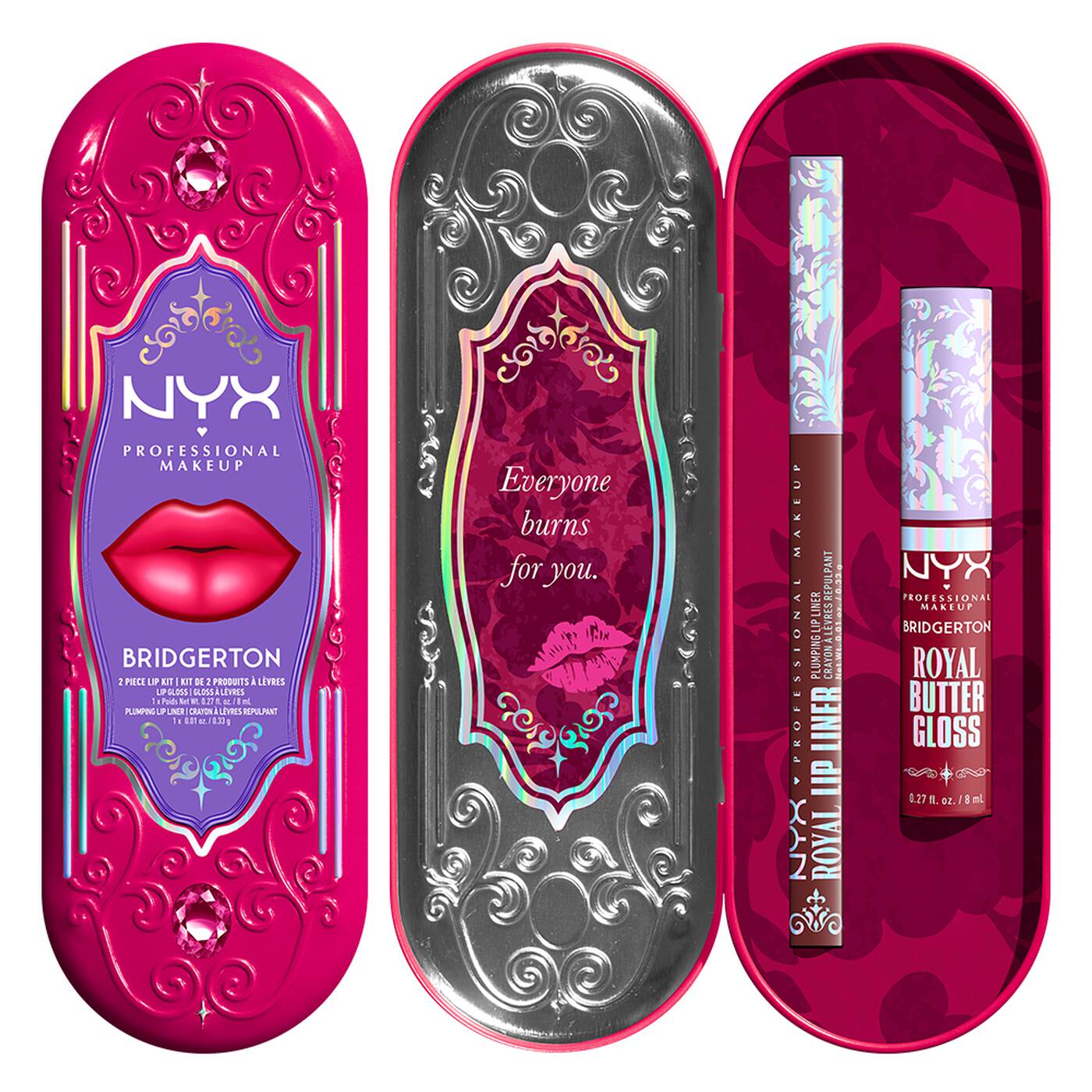 NYX-Bridgerton Royal Treasures 2-Piece Lip Kit
