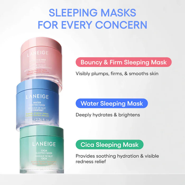 LANEIGE 
Water Sleeping Mask for Moisture Barrier Support with Niacinamide & Squalane