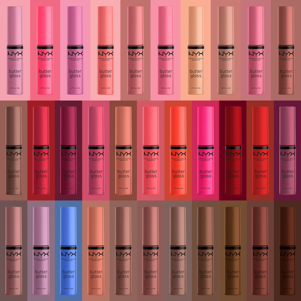 NYX Professional Makeup
 
Butter Gloss Non-Sticky Lip Gloss
