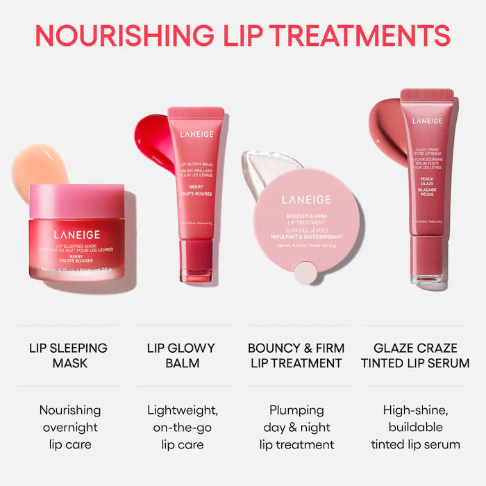 LANEIGE Glaze Craze Donut Delight Hydrating Tinted Lip Serum Duo