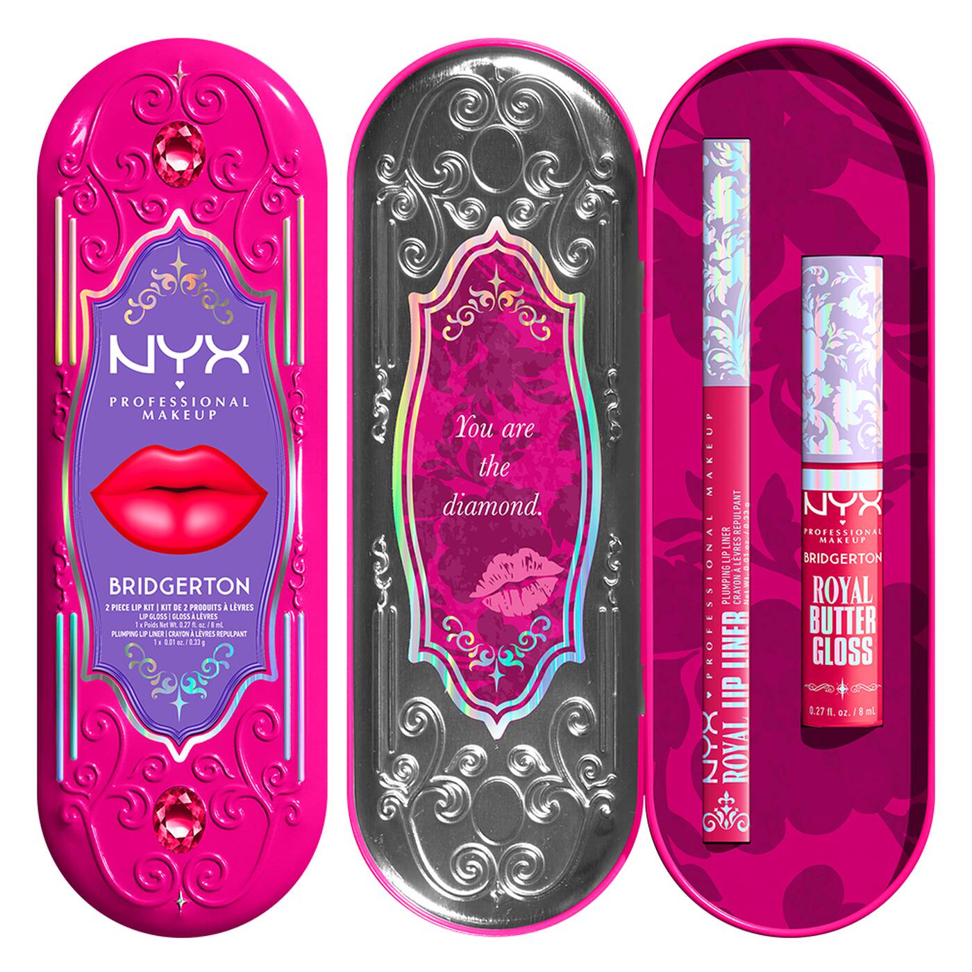 NYX-Bridgerton Royal Treasures 2-Piece Lip Kit