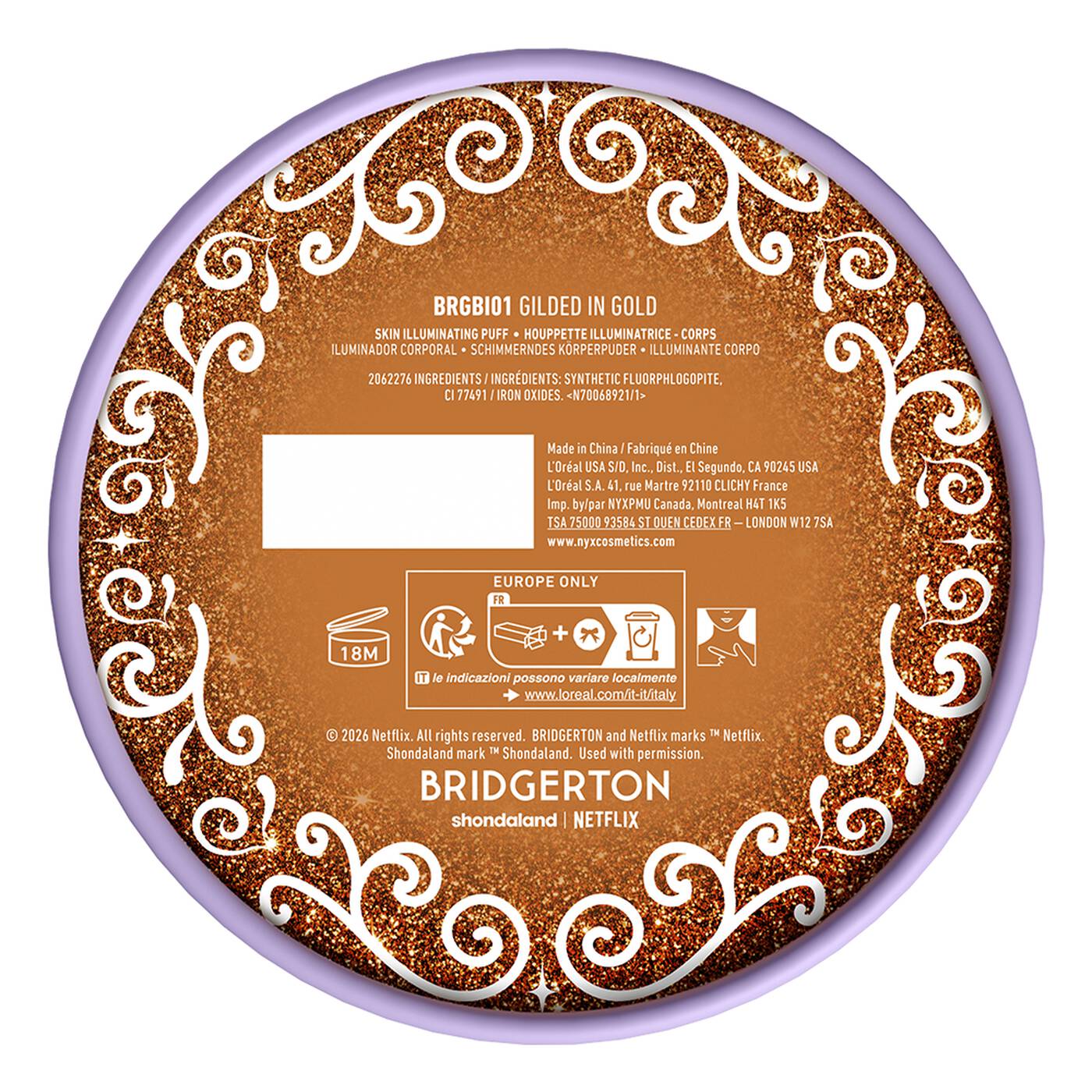 NYX-Bridgerton Royal Shimmer Skin Illuminating Puff