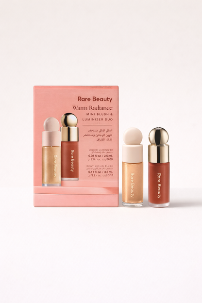 Warm Radiance Mini Blush & Luminizer Duo – Mini blush and highlighter duo